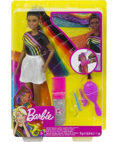 Rainbow Sparkle Hair Doll Featuring Extra-Long 7.5-inch Brunette Hair with a Hidden Rainbow of Five Colors Sparkle Gel and Co...