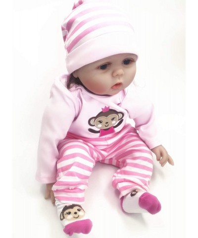 Reborn Baby Doll Clothes for 20- 22 inch Reborn Doll Girl Pink Monkey Outfit Accessories 4 Pieces $28.76 Doll Accessories