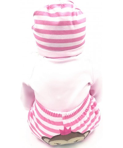 Reborn Baby Doll Clothes for 20- 22 inch Reborn Doll Girl Pink Monkey Outfit Accessories 4 Pieces $28.76 Doll Accessories