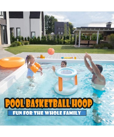 Inflatable Pool Basketball Hoop & Ball Games Set - Summer Swimming Pool Water Play for Kids Teens & Adults $20.50 Swimming Po...