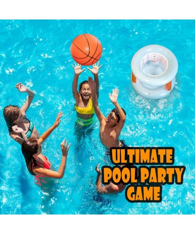 Inflatable Pool Basketball Hoop & Ball Games Set - Summer Swimming Pool Water Play for Kids Teens & Adults $20.50 Swimming Po...