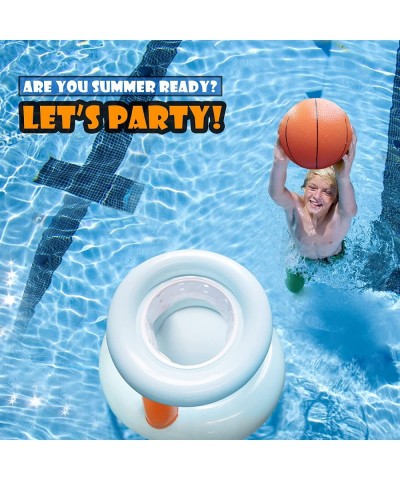 Inflatable Pool Basketball Hoop & Ball Games Set - Summer Swimming Pool Water Play for Kids Teens & Adults $20.50 Swimming Po...