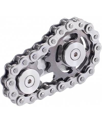 Bike Chain Gear Fidget Spinner Metal Sprocket Chain Fidget Toy Stress Anxiety Relief Fidget Toy Focus Finger Spinning Toy Sta...