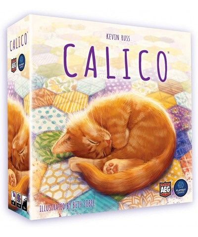 Calico Board Game Award Winning Strategy Game Sew Your Quilt to Score Points Family Fun Easy to Learn Solo Play Ages 8+ 1-4 P...