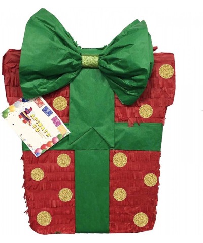 Large 2-D Christmas Gift Box Pinata Green Bow Christmas Party Supplies Christmas Themed Party Christmas Decorations $68.02 Pi...