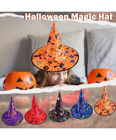 Halloween Hat For Kids Modern Colorful Bronzing Decorations For Children Witch Hat Party Costume Accessory Cosplay Magic Hat ...