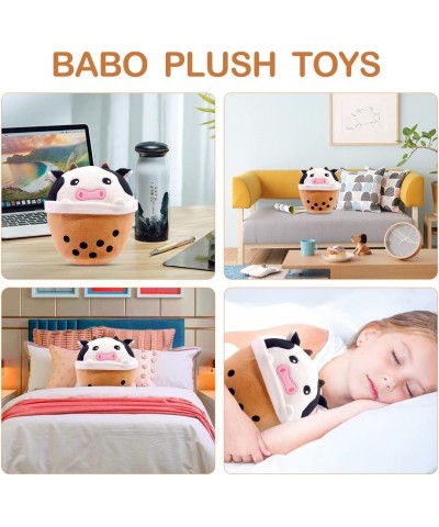 Cute Cow Boba Plush Toy - Kawaii Plushie Pillow Boba Plushie Cow Stuffed Animals Toy for Kids - Soft Bubble Tea Plushie Pillo...