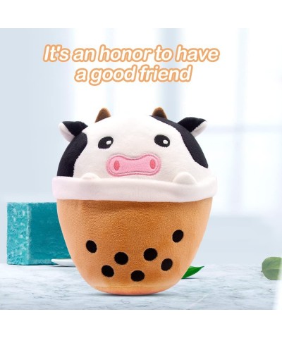 Cute Cow Boba Plush Toy - Kawaii Plushie Pillow Boba Plushie Cow Stuffed Animals Toy for Kids - Soft Bubble Tea Plushie Pillo...