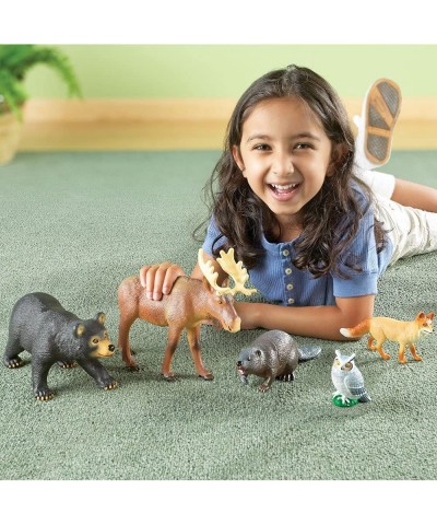 Jumbo Forest Animals - 5 Pieces Ages 3+ Pretend Play Animals for Toddlers Preschool Learning Toys Kids Play Animal Figures Zo...