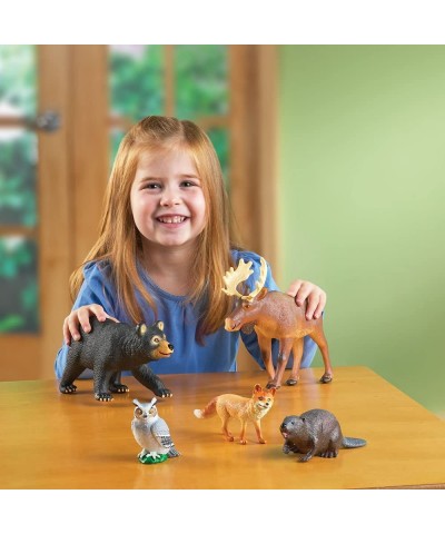 Jumbo Forest Animals - 5 Pieces Ages 3+ Pretend Play Animals for Toddlers Preschool Learning Toys Kids Play Animal Figures Zo...