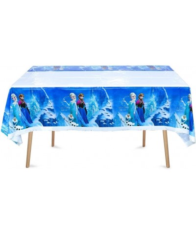 2PCS Frozen Princess Tablecloth Table Cover for Theme Birthday Party Supplies Decorations (70'' x 42'') (blue1) $15.56 Kids' ...