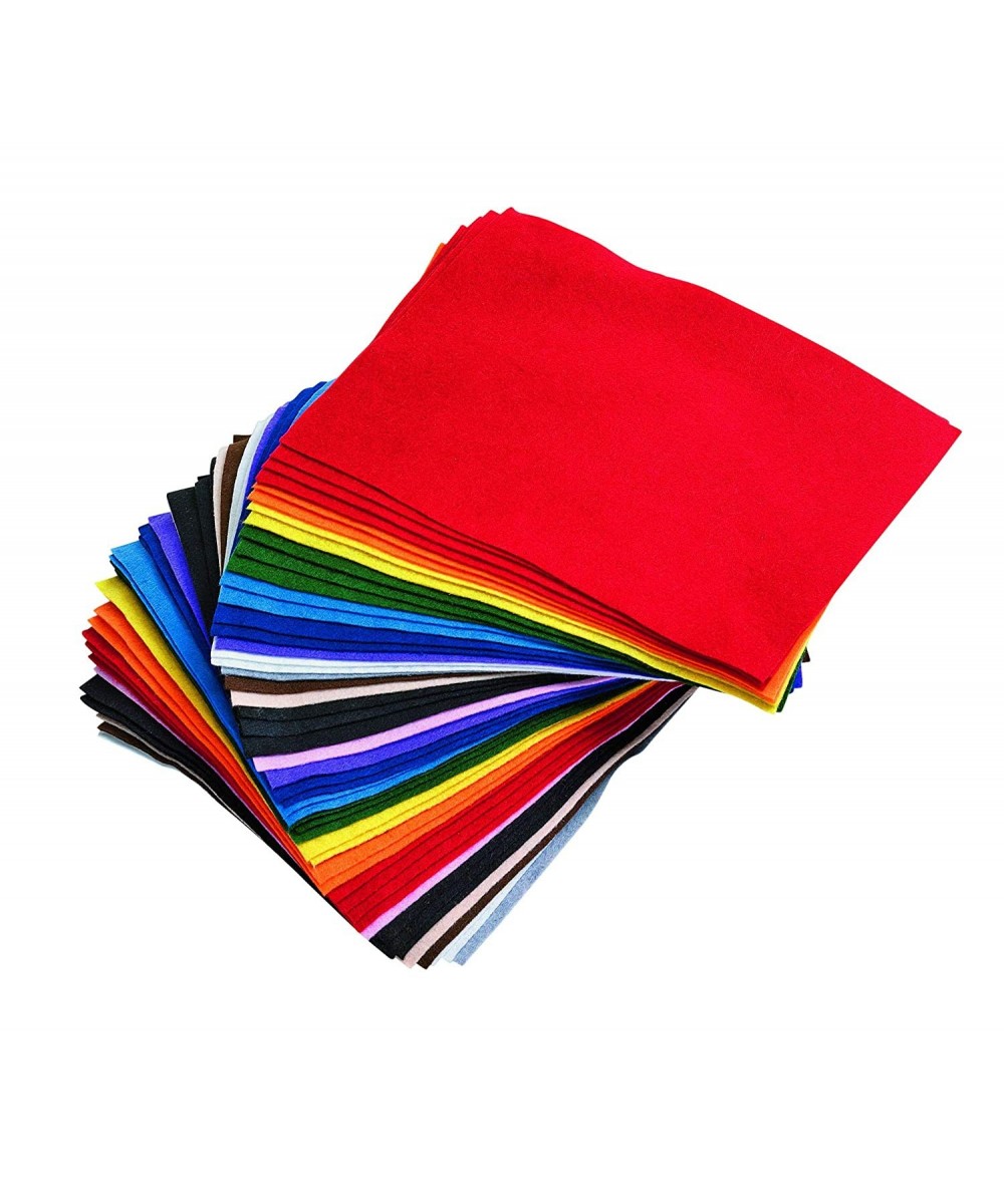 100% Polyester Felt Sheets 9 inches x 12 inches 13 colors 1mm Thick 50 Sheet Pack for Sewing and DIY Arts & Crafts Projects $...