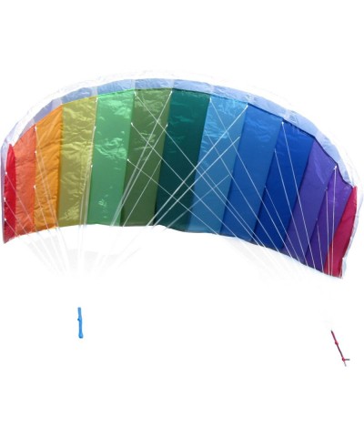 SS-IB-ITB-2973 Rainbow 62" Sport Kite Dual Line Stunt Parafoil Includes Braided Kite Line and Bag $57.93 Kites & Wind Spinners