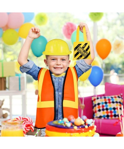 24 Pieces Construction Dress up Supplies Construction Costume Including Tote Bag Vest and Construction Hat Birthday Party Fav...