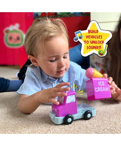 Wow! PODS CoComelon Toys Build & Reveal Musical Vehicles | School Bus Fire Engine and Ice Cream Van | Sounds and Songs with M...