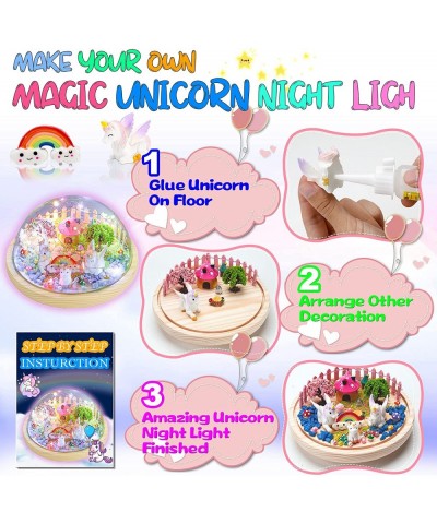 Unicorns Gifts for Girls - Unicorn Crafts for Kids Make Your Unicorn Night Lights Kit with Rainbow Fairy Lights Gifts for 5 6...