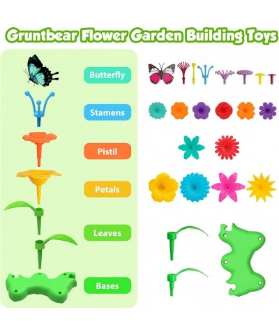 Flower Garden Building Toys for Girls Boys 3 4 5 6 Year Old Preschool Activities Christmas & Birthday Gifts for Toddlers and ...