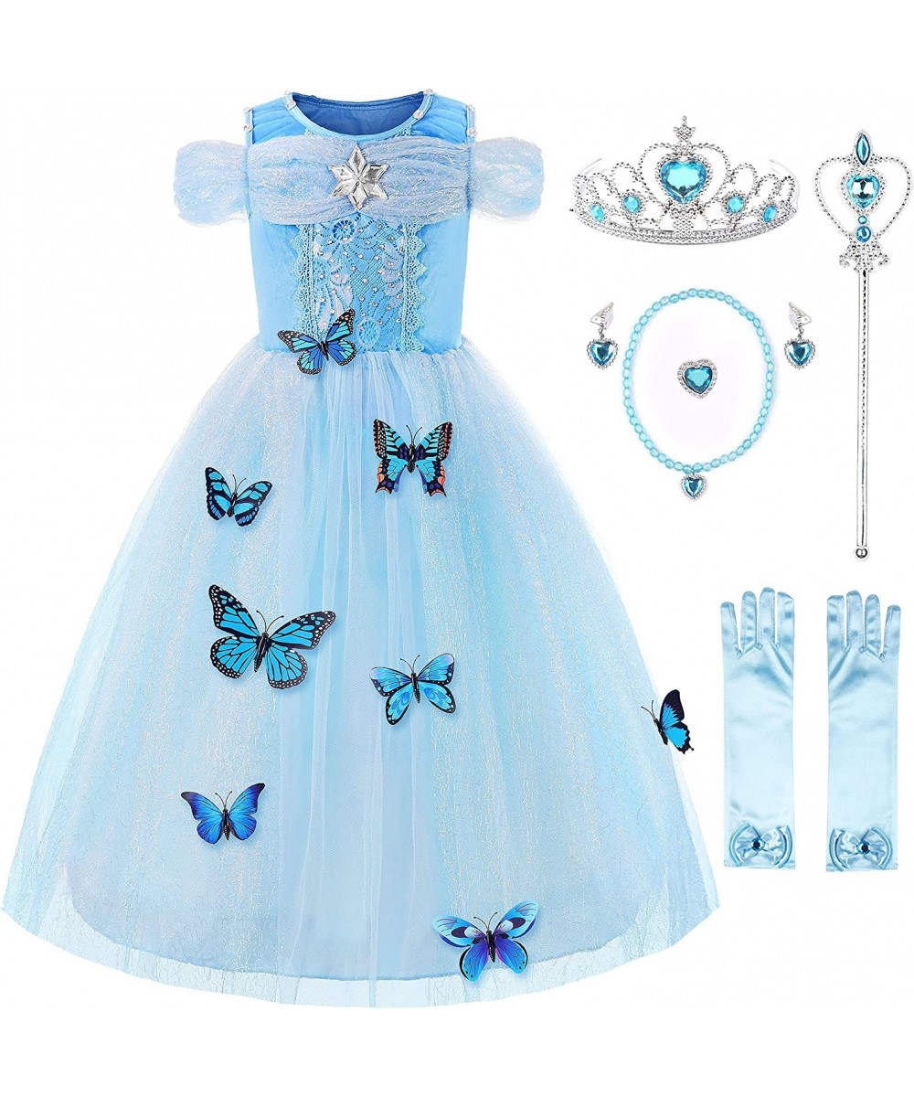 Flower Girls Princess Costume Butterfly Christmas Dress with Accessories $48.29 Kids' Costumes