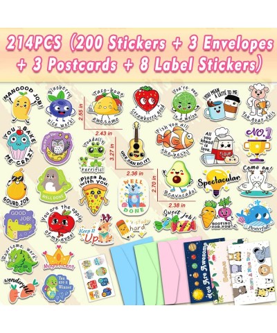 Punny Teacher Stickers 214 Pcs School Supplies for Kids Elementary Incentive Students Supplies for Classroom Waterproof Punny...