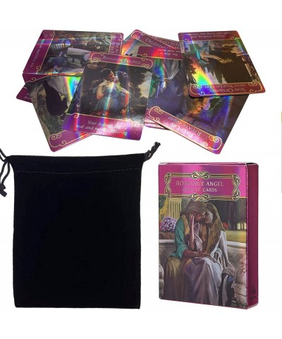 Romance Angel Hologram Tarot Cards Set with Bag Oracle Cards Future Telling Tarot Card with Flash Effect Fate Divination Card...