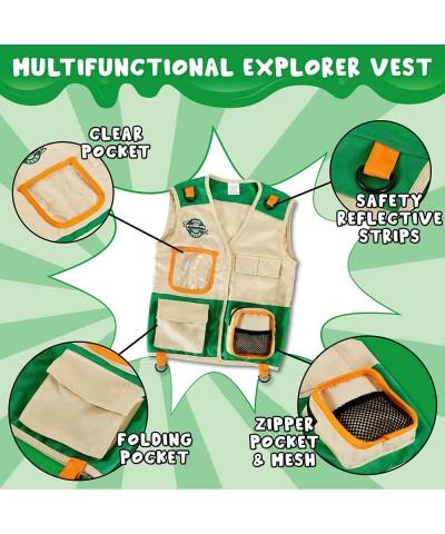 Outdoor Explorer Kit Bug Catcher for Kids (Vest Hat Flashlight Compass Binoculars Magnifying Glass and Butterfly Net) Kids Ca...