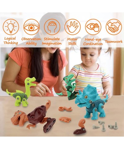 Dinosaur Toys for 3 4 5 6 7 8 Year Old Boys Take Apart Dinosaur Toys with Electric Drill for Kids 3-5 Boys Girls STEM Constru...