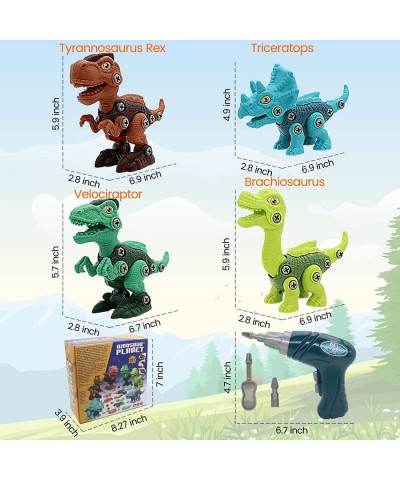 Dinosaur Toys for 3 4 5 6 7 8 Year Old Boys Take Apart Dinosaur Toys with Electric Drill for Kids 3-5 Boys Girls STEM Constru...