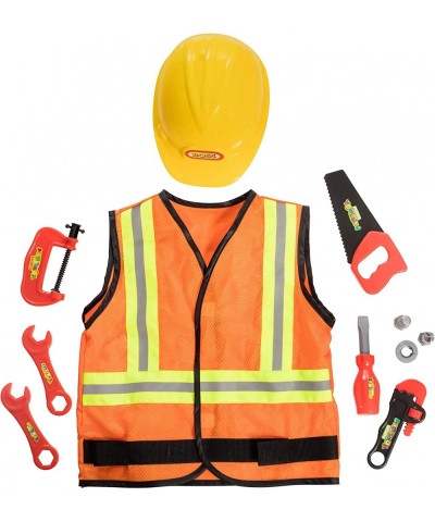 Contractor Costume with Hard Hat 9 Piece Dress Up Play Set With Accessories $57.67 Kids' Dress-Up Accessories