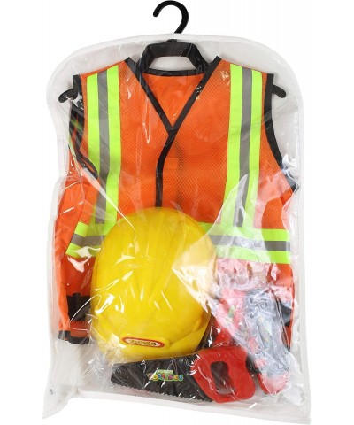 Contractor Costume with Hard Hat 9 Piece Dress Up Play Set With Accessories $57.67 Kids' Dress-Up Accessories