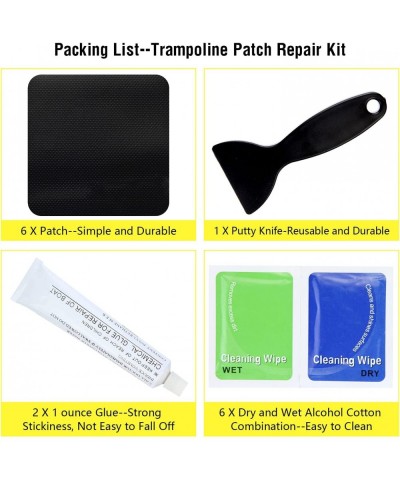 Trampoline Patch Repair Kit 5 x 5 Square On Patches | Repair Trampoline Mat Tear or Hole in a Trampoline Mat $28.68 Trampolin...