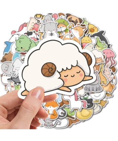 100 Pieces Animal Stickers Kawaii Cartoon Gift for Kids Teen Birthday Party Vinyl Waterproof Stickers for Water Bottle Hydro ...