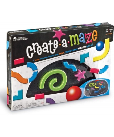 Create-a-Maze - 17 Pieces 1-4 Players Ages 5+ Board Games for Kids STEM Maze Brainteaser Games $35.44 Board Games