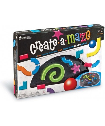 Create-a-Maze - 17 Pieces 1-4 Players Ages 5+ Board Games for Kids STEM Maze Brainteaser Games $35.44 Board Games