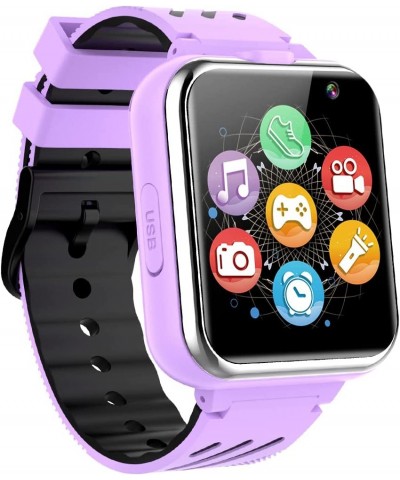 Kids Game Smart Watch Boy Girl Age 3-12 with 24 Games Dual Camera 1.54" HD Screen Video Music Player Pedometer Alarm Clock To...