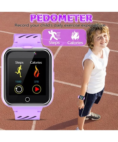 Kids Game Smart Watch Boy Girl Age 3-12 with 24 Games Dual Camera 1.54" HD Screen Video Music Player Pedometer Alarm Clock To...