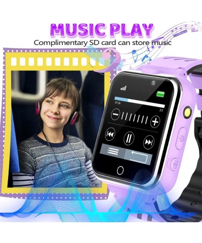 Kids Game Smart Watch Boy Girl Age 3-12 with 24 Games Dual Camera 1.54" HD Screen Video Music Player Pedometer Alarm Clock To...