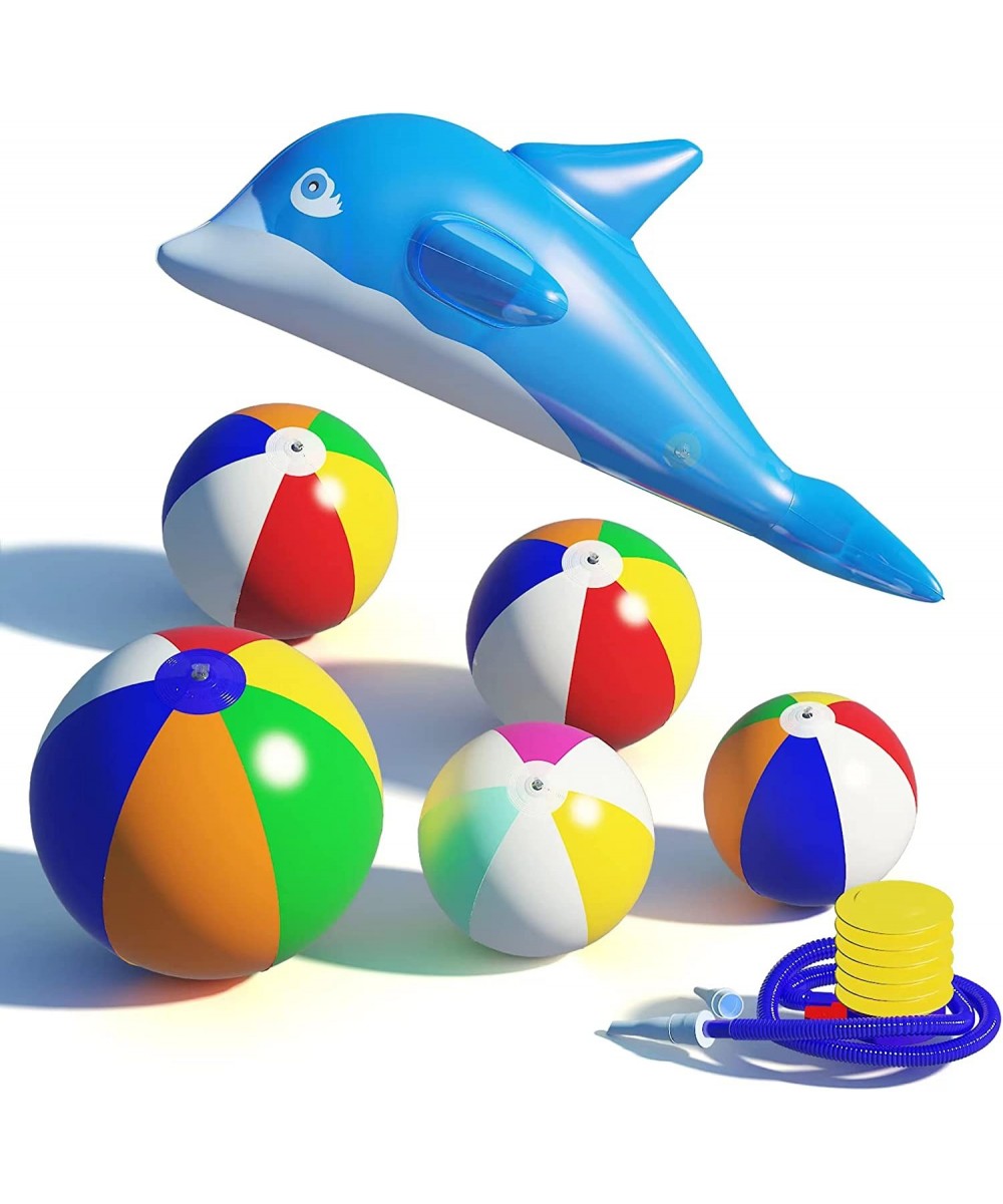 Beach Balls Bulk 3 Pack or 6 Pcs Inflatable Beach Balls for Kids $18.66 Toy Sports Products