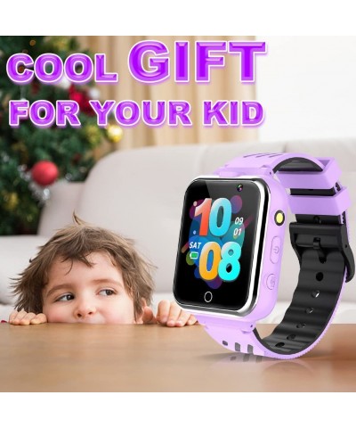 Kids Game Smart Watch Boy Girl Age 3-12 with 24 Games Dual Camera 1.54" HD Screen Video Music Player Pedometer Alarm Clock To...