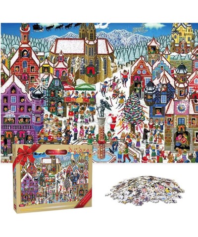 Christmas Jigsaw Puzzles 1000 Piece Holiday Puzzle 1000pcs for Adults and Kids 2022 Challenge Holiday Shop Christmas Eve Stre...