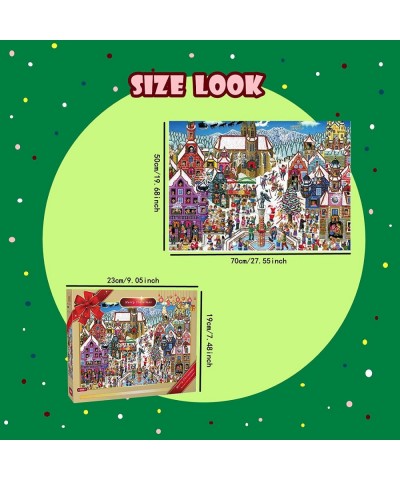 Christmas Jigsaw Puzzles 1000 Piece Holiday Puzzle 1000pcs for Adults and Kids 2022 Challenge Holiday Shop Christmas Eve Stre...