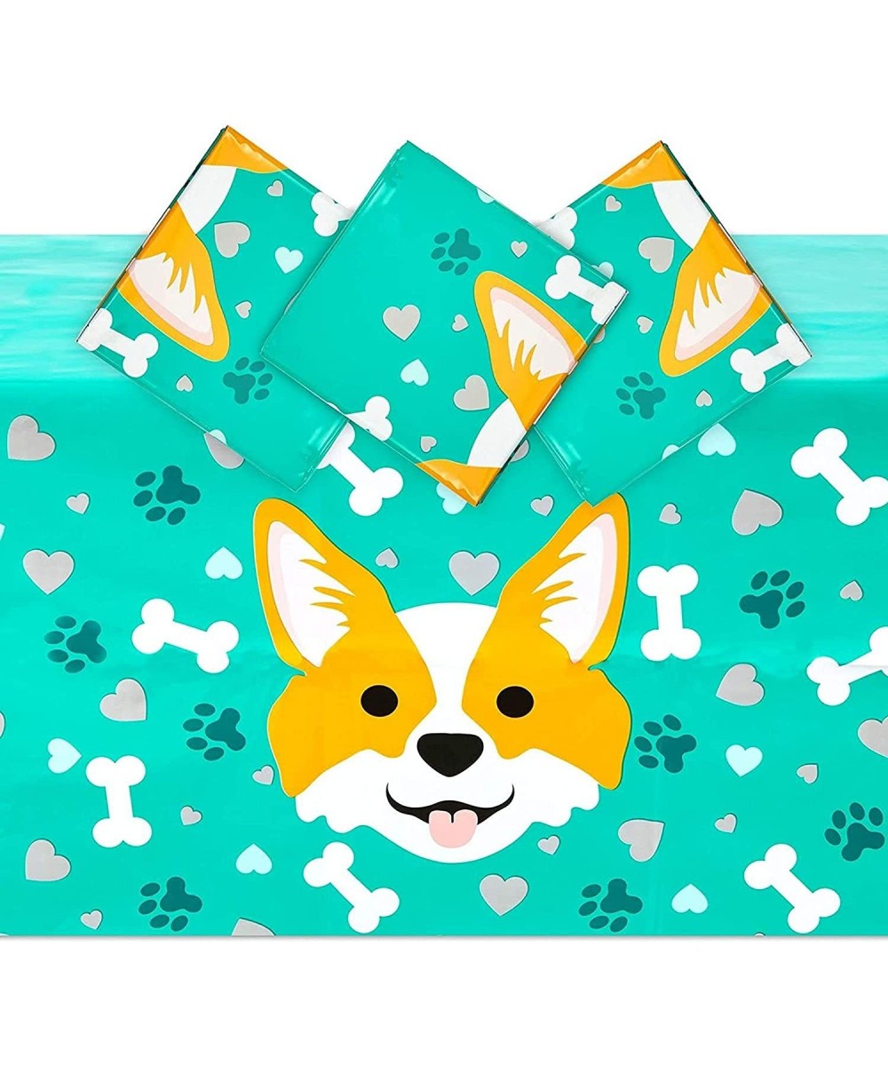 Corgi Tablecloth for Dog Birthday Party (Green 54 x 108 Inches 3 Pack) $20.04 Kids' Party Tablecovers