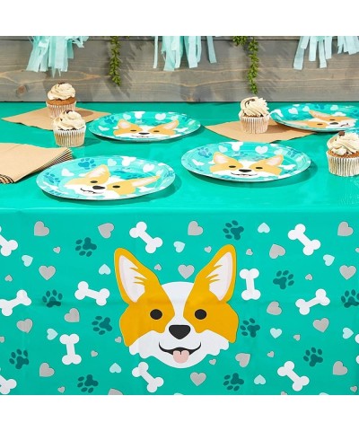 Corgi Tablecloth for Dog Birthday Party (Green 54 x 108 Inches 3 Pack) $20.04 Kids' Party Tablecovers