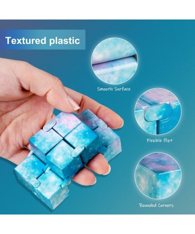 Infinity Cube Fidget Toy Hand Killing Time Transform Cubes Magic Cubes for Stress Anxiety Relief and Kill Time Relaxing Hand-...