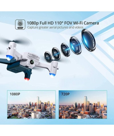 1080P FPV Drone with Camera for Adults Beginners Kids RC Quadcopter with Auto Hover One Key Start App Control Headless Mode 3...