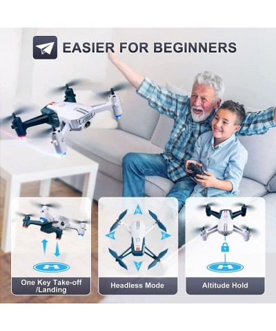 1080P FPV Drone with Camera for Adults Beginners Kids RC Quadcopter with Auto Hover One Key Start App Control Headless Mode 3...