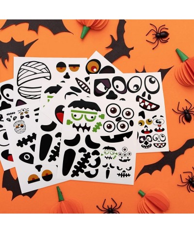 Halloween Pumpkin Decorating Stickers 8 Sheets Halloween Stickers for Kids Trick or Treat Pumpkin Face Stickers Jack-o-Lanter...