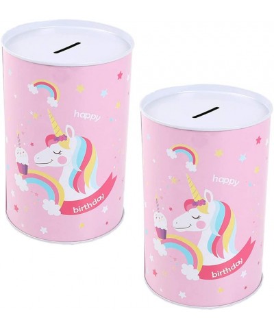 2pcs Metal Money Coin Bank Unicorn Tin Piggy Storage Container Kids Money Saving Box Childrens Toy Home Decor for Boys Girls ...