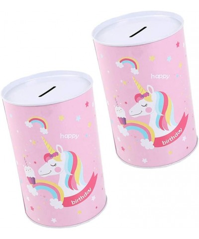 2pcs Metal Money Coin Bank Unicorn Tin Piggy Storage Container Kids Money Saving Box Childrens Toy Home Decor for Boys Girls ...