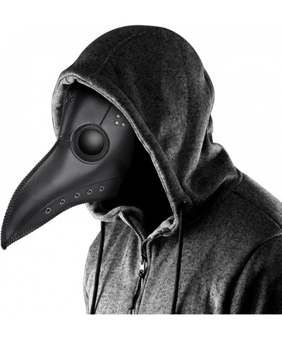 Plague Doctor Mask Creepy Long Nose Beak Halloween Mask Breathable Adjustable Leather Mask for Halloween Party $30.34 Kids' D...