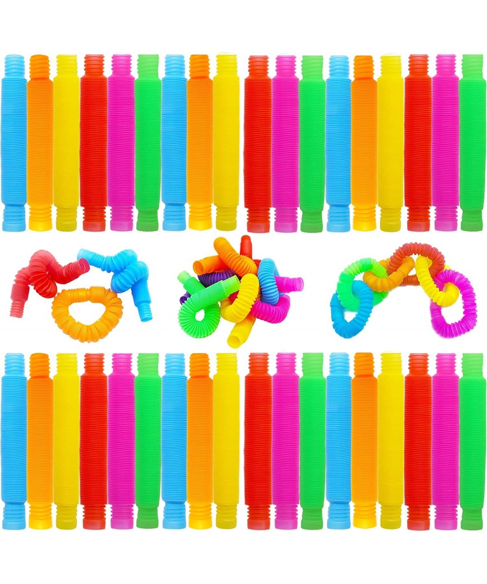 36 Pcs Pop Tube Sensory Fidget Toys Fidget Tubes for Stress and Anxiety Relief Stretch Pull Tube Fidget Toy for Classroom & P...